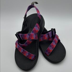 Chaco Z1‎ Purple and Red Sport Sandals with Adjustable Straps